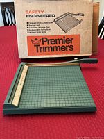 Vintage Premier Trimmer with original box, showing the product and its packaging.
