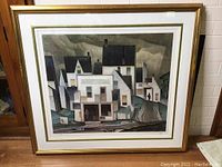 Front view of framed print showing overall appearance and condition