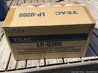 Original boxed package for Teac LP-U200 stereo music system with memory recorder.