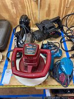 WEN Orbital Car Waxer, Craftsman and Makita Sanders displayed on table, cords visible, used condition.