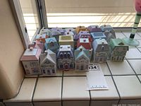 Front view of six labeled spice containers