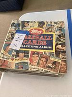 Binder exterior showing Topps Baseball Cards Collecting Album cover art