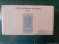 Closed view of the product box with printed product name and image of the device.