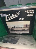 Photo of Cruisin' 1961 Original Artists album cover showing classic car image and listing some song artists.