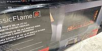 Left side of box showing ClassicFlame branding and model name
