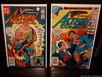 Both comic books shown side by side in protective sleeves, clear cover art visible.