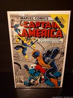 Front cover of Captain America Comic #282 showing Marvel Comics logo, price $1.75, and featuring Nomad character. Cover art depicts Captain America in action fighting an opponent with the yellow text box 'Heads up, Constrictor! The new Nomad is in town!'