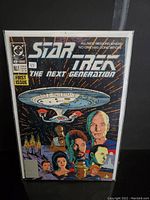 Front cover of Star Trek The Next Generation Comic Book No. 1, showing detailed artwork and publication labels.