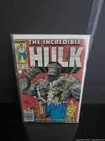 Front cover of The Incredible Hulk comic book issue #346 showing the title, Marvel logo, and artwork of the Hulk and other characters.