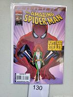 Front cover of The Amazing Spider-Man Annual #1 (2008) comic book showing Spider-Man and Jackpot with comic details visible