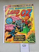 Front cover of the comic showing colorful characters like Tin Man, Scarecrow, with a $1.50 price and Marvel branding.