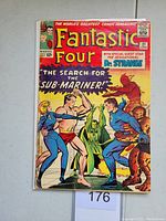 Front cover showing Fantastic Four characters with title and issue details.