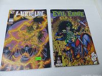 Both WitchBlade issue 6 and Evil Ernie issue 1 comic books side by side, showing front covers.