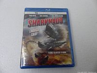 Front view of the factory sealed Sharknado Blu-ray disc with cover artwork and text.