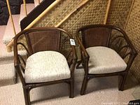 Front view of both chairs side by side
