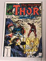 Front cover of the Marvel The Mighty Thor comic book number 387 showing colorful artwork and title 'Judgment Day!'