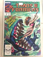 Front cover of Marvel Transformers Comic Book Issue 47 showing the title, artwork, and logos.