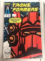 Front cover of Marvel Transformers comic book issue #58 with price stickers visible.