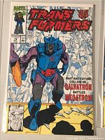 Photo of Marvel Transformers Comic Book issue #78 front cover showing Galvatron.