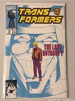 Front cover of Marvel Transformers comic book issue 79 showing title, characters, and pricing.