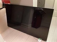 Front view of the Samsung TV screen and bezel