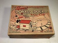 Original box top with Lionel Donald Duck Rail Car artwork