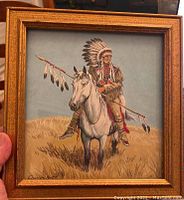 Full view of framed painting