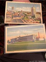 Two postcards depicting the State Capitol and City Hall in Athens, GA and the United States Penitentiary in Atlanta, GA
