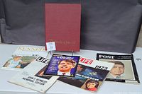 Full lot showing all Kennedy magazines, books, and printed memorabilia
