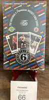 Sealed box of 1992 Original 6 Hockey cards showing front packaging with vintage hockey player card reproductions.
