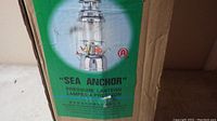 Sea Anchor branded box showing model and product information for the pressure lantern.