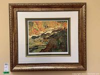 Full view of the framed print showing frame style and overall presentation