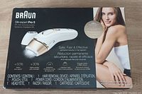 Factory sealed retail box showing Silk-expert Pro 5 branding, promotional graphics and model details