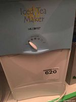 Close up of Mr Coffee Iced Tea Maker control panel