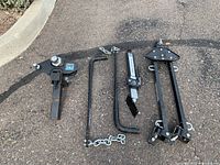 Full kit components laid out on pavement