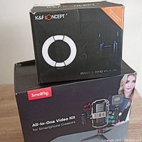 Box for K&F Concept Macro Ring Flash and SmallRig All-in-One Video Kit for Smartphone Creators