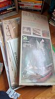 Original unopened Bluenose II model kit box with model artwork and sealed parts bags inside
