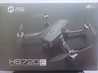 Front of retail box showing Holy Stone branding and HS720E model
