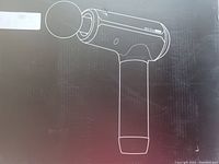 Box front with illustration of the M3 Pro massage gun.