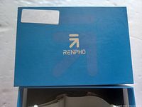 Closed blue Renpho box with brand logo on the lid.