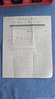 Full view of folded letter on C.A. Parks letterhead detailing investment securities and mortgages in Boston, dated 1880s.