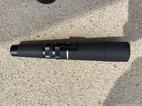 Telescope body showing zoom and focus adjustment rings