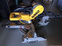 Full view of saw on table