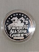 Obverse side of the coin showing Toronto '91 All-Star Game logo with purity and weight details.