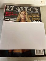 Front cover of January 2001 Playboy magazine showing Gabrielle Reece on cover.