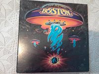 Front cover of Boston LP vinyl album showing iconic spaceship artwork.