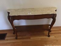 Front view of full hall table