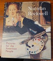 Front cover of the book showing artistic illustration of man inspecting painting.