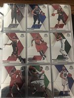 Page of 9 Panini Mosaic NBA basketball cards including superstars and rookies: Steve Sultz, Luka Doncic, Trae Young, Kyle Lowry, Damian Lillard, Giannis Antetokounmpo.