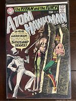 Front cover close up photo showing comic book cover artwork and text.